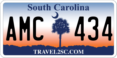 SC license plate AMC434