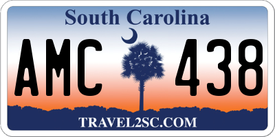 SC license plate AMC438