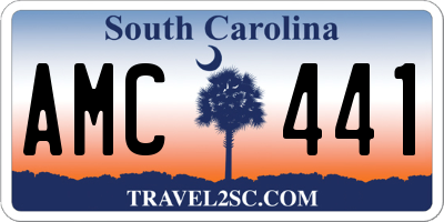 SC license plate AMC441