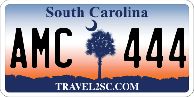 SC license plate AMC444