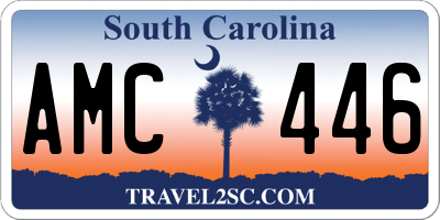 SC license plate AMC446