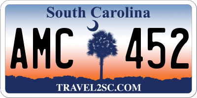 SC license plate AMC452