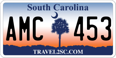 SC license plate AMC453
