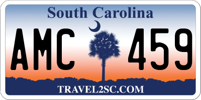 SC license plate AMC459