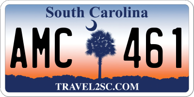 SC license plate AMC461