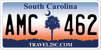 SC license plate AMC462