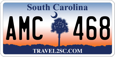 SC license plate AMC468