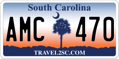 SC license plate AMC470