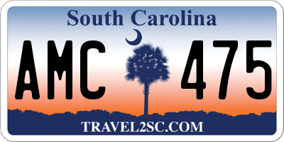 SC license plate AMC475
