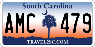SC license plate AMC479