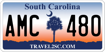 SC license plate AMC480