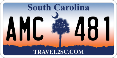SC license plate AMC481