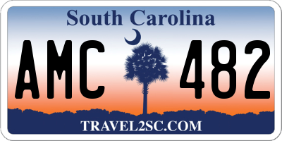 SC license plate AMC482