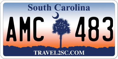 SC license plate AMC483