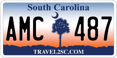 SC license plate AMC487