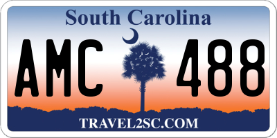 SC license plate AMC488