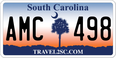 SC license plate AMC498