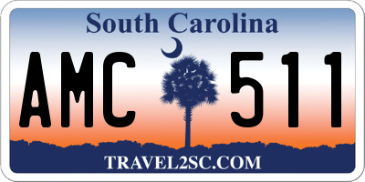 SC license plate AMC511