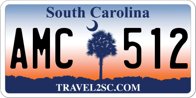 SC license plate AMC512