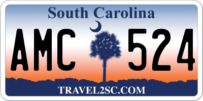 SC license plate AMC524