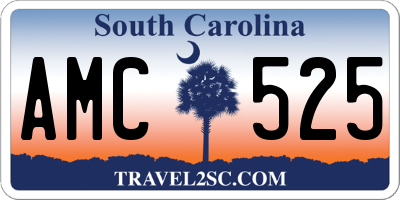 SC license plate AMC525