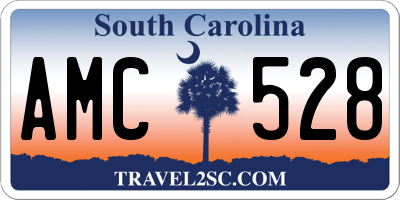 SC license plate AMC528