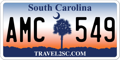 SC license plate AMC549