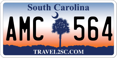 SC license plate AMC564