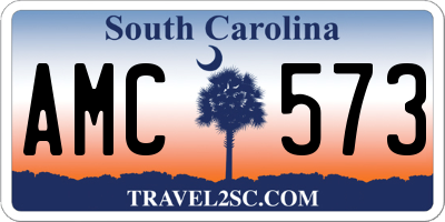 SC license plate AMC573