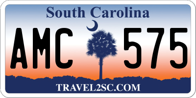 SC license plate AMC575