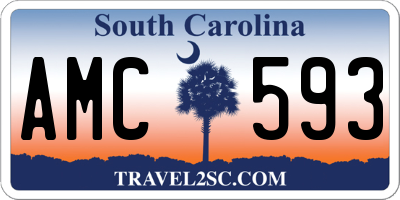 SC license plate AMC593