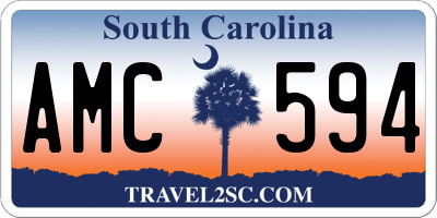 SC license plate AMC594