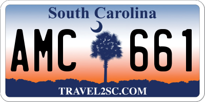SC license plate AMC661