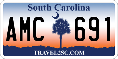 SC license plate AMC691