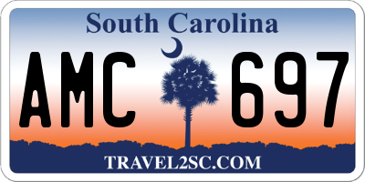 SC license plate AMC697