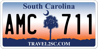 SC license plate AMC711