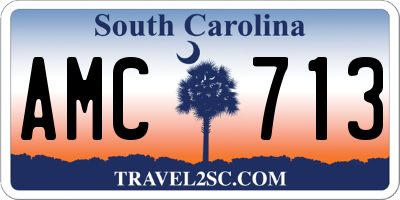 SC license plate AMC713