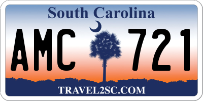 SC license plate AMC721