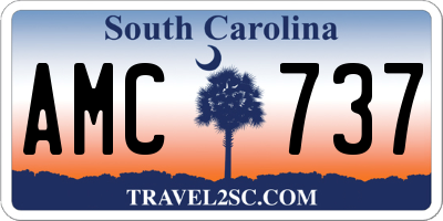 SC license plate AMC737