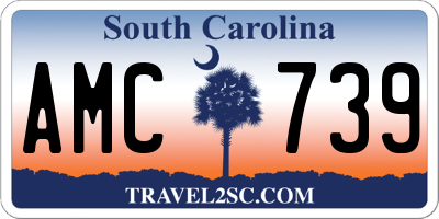SC license plate AMC739