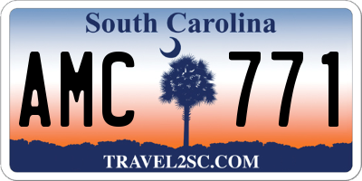 SC license plate AMC771