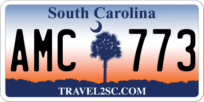 SC license plate AMC773