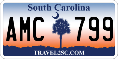 SC license plate AMC799