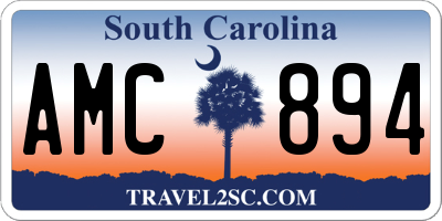 SC license plate AMC894