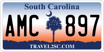 SC license plate AMC897