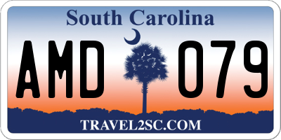 SC license plate AMD079