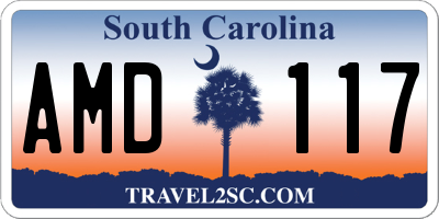 SC license plate AMD117