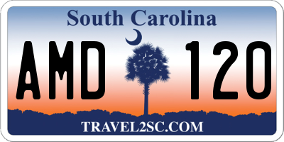 SC license plate AMD120