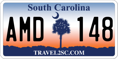 SC license plate AMD148