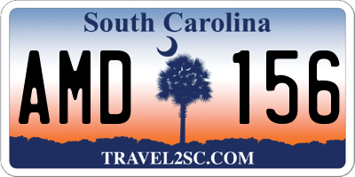 SC license plate AMD156